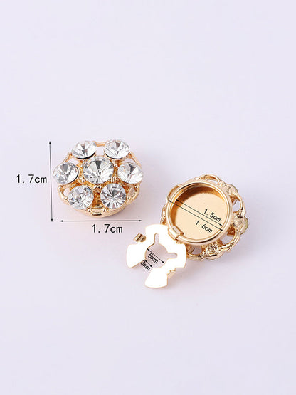 Detachable Rhine Stones Cufflink Accessories