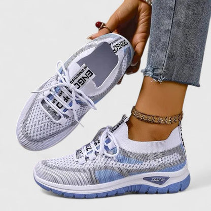 Zara | Women's Mesh Lace-Up Sneakers Lightweight Athletic Shoes