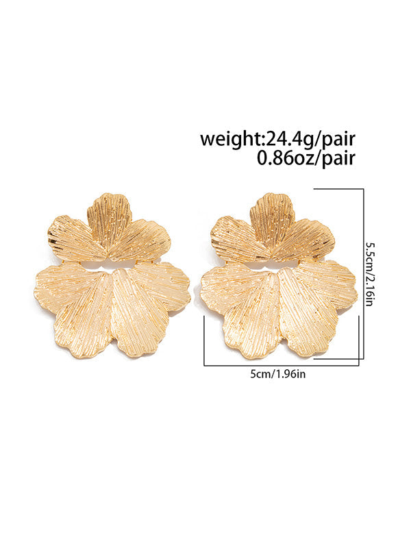 Irregularity Flower Shape Earrings Accessories