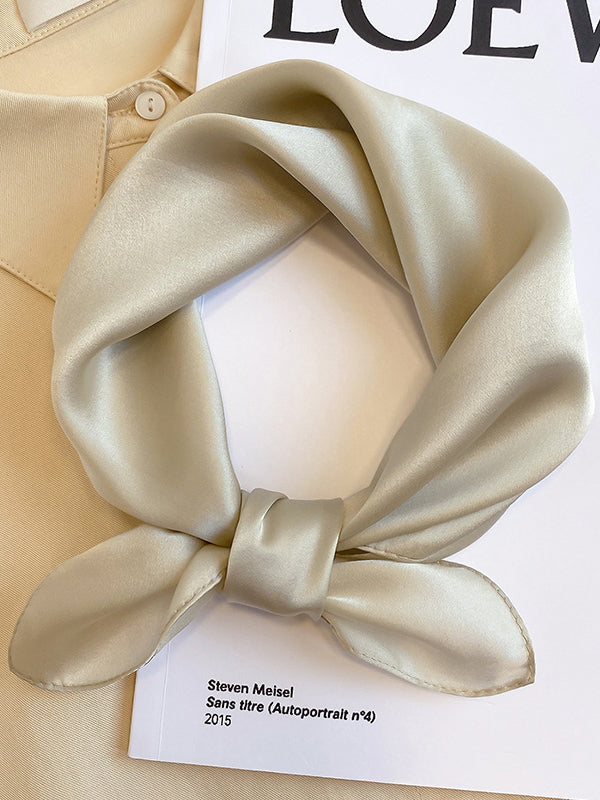 Châle et écharpe décontractés de couleur unie 