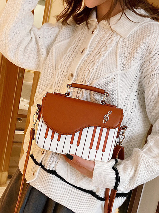 Geometric Contrast Color Handbags