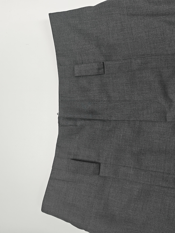 Loose Wide Pants High-Waisted Pleated Split-Front Pants Trousers