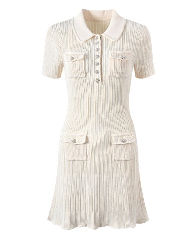 GABRIELA Knitted Bodycon Dress NUDE