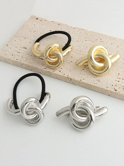 Minimalist Metal Knot Hair Tie