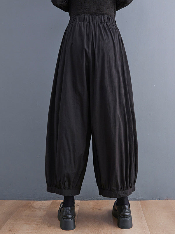 Original Creation Loose Wide Leg Polka-Dot Casual Pants Bottoms