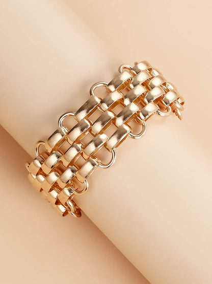 Hollow Solid Color Split-Joint Bracelet Accessories