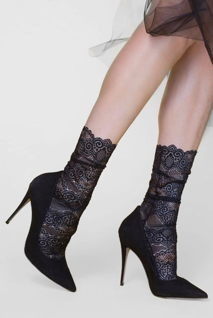 Scalloped Lace Socks