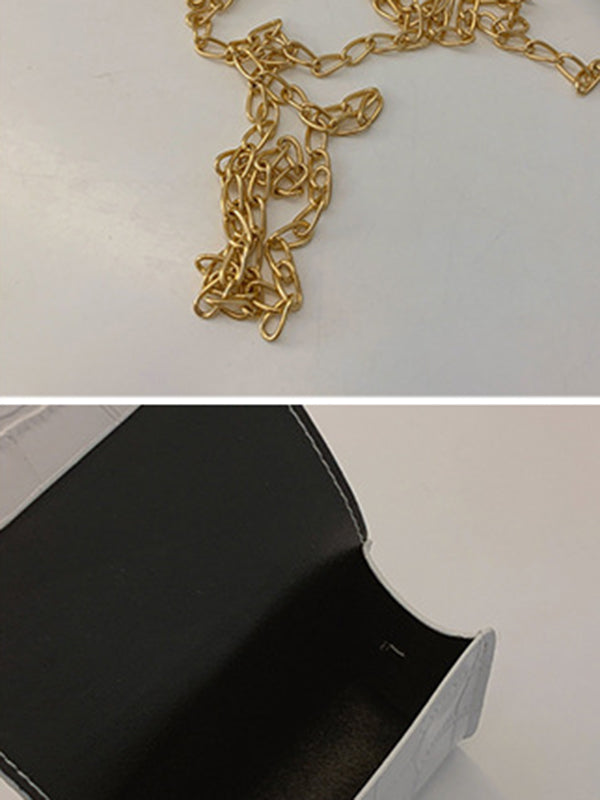 Chains Shiny Split-Joint Bags Crossbody Bags
