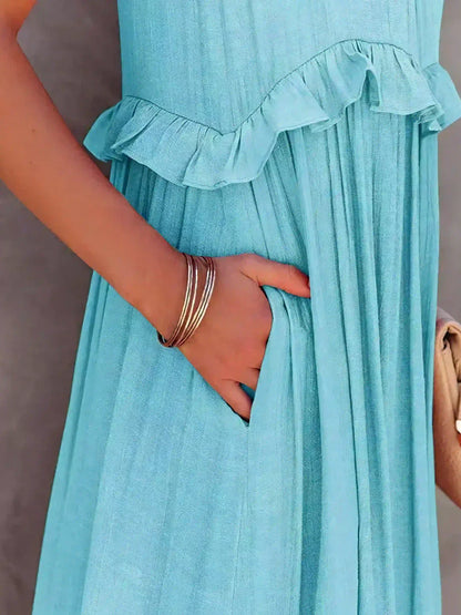 Courtney™ | Elegant Sleeveless Dress with Ruffles