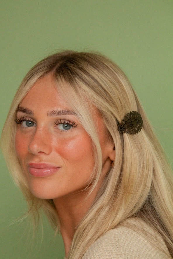 Ornate Bronze Barrette