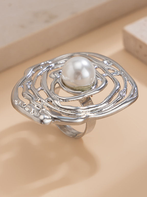 Geometric Hollow Rings Accessories