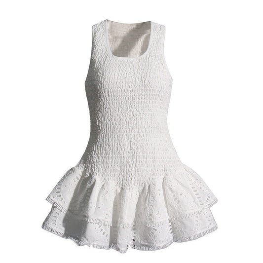 DIAMOND Summer Bodycon Dress WHITE