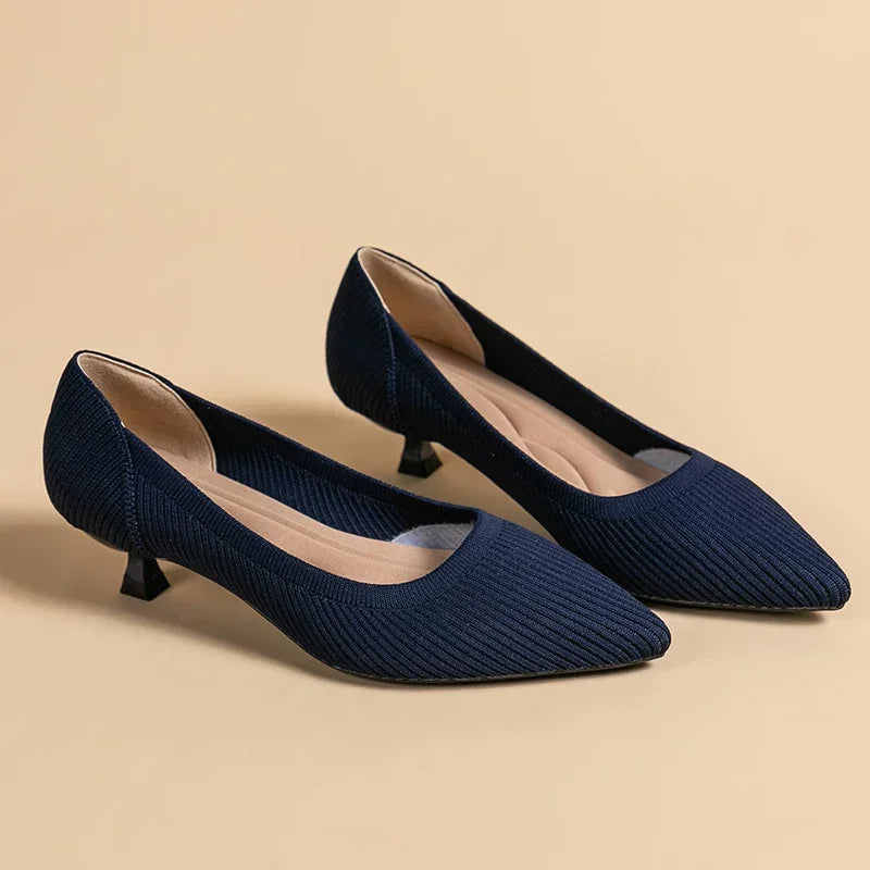 Carinne | Women's Pointed Toe Kitten Heel Pumps