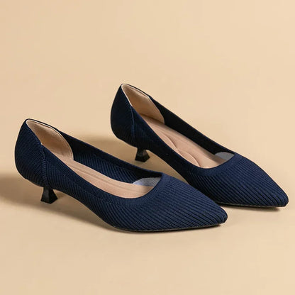 Carinne | Women's Pointed Toe Kitten Heel Pumps