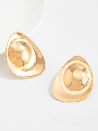 Geometric Shiny Water Drop Earrings Accessories