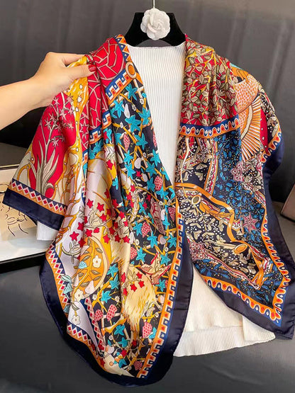 Floral Printed Headband Scarf COLORFUL One_size