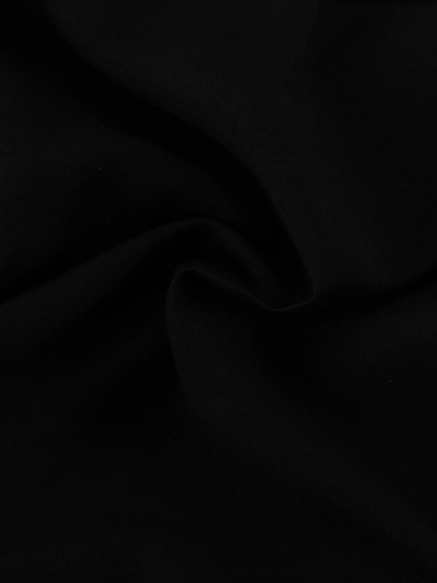 Bodycon Elasticated Waist Belted Buttoned Layered Solid Color Split-Joint Mini Dresses Shirt Dress