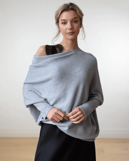 Celestina | Women's Off Shoulder Long Sleeve Sweater