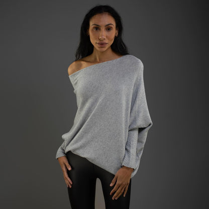 Celestina | Women's Off Shoulder Long Sleeve Sweater