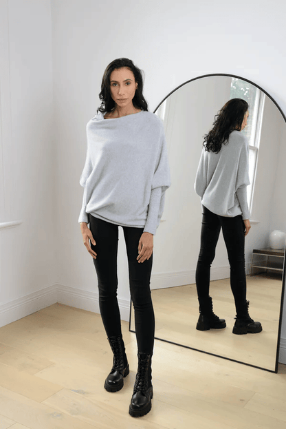 Celestina | Women's Off Shoulder Long Sleeve Sweater