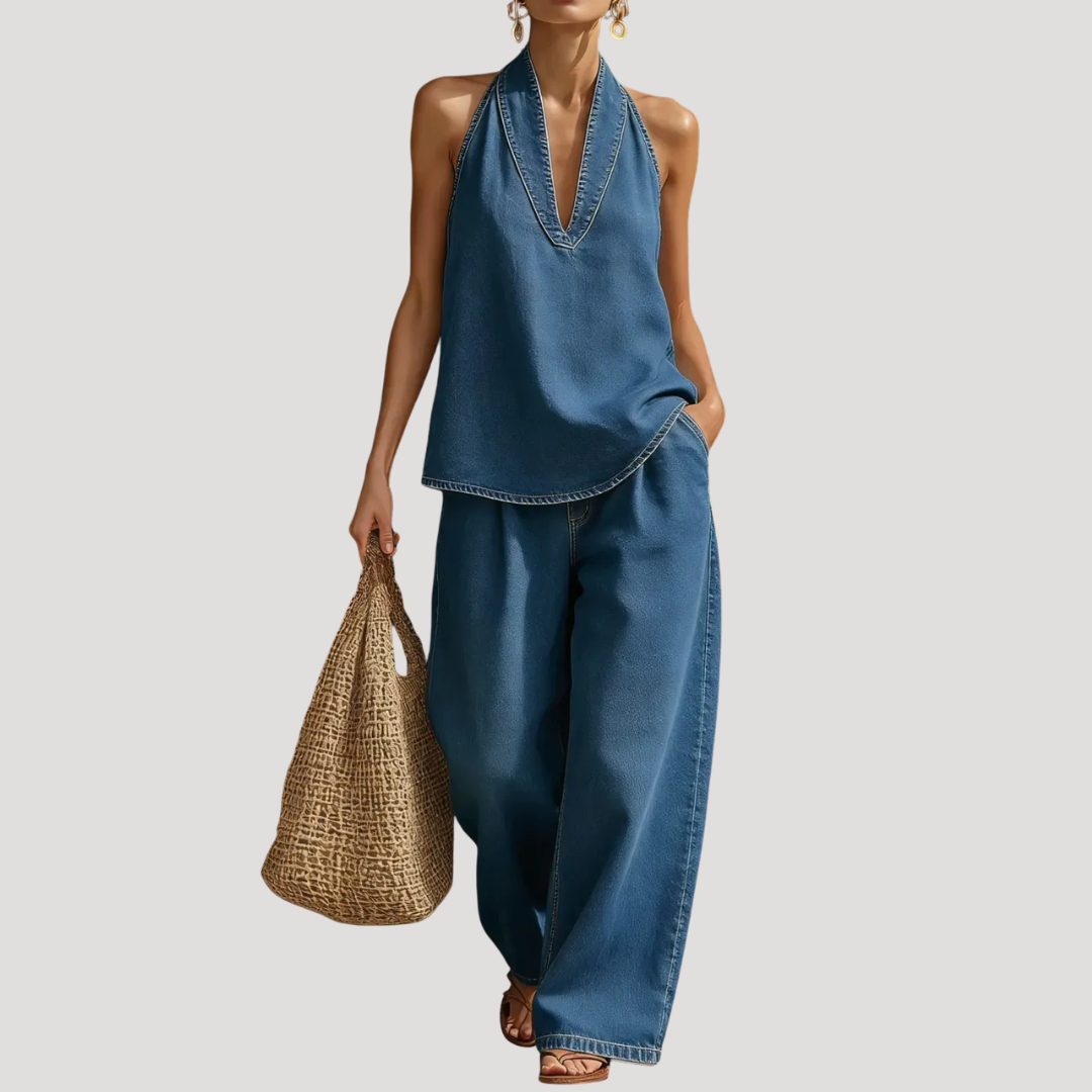 Clementine | Women's Halter Neck Two Piece Set