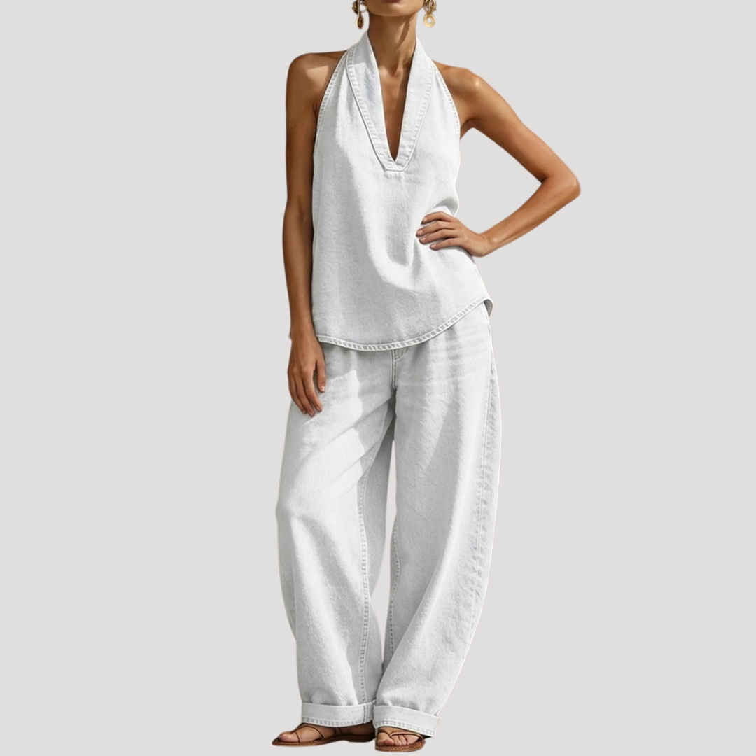 Clementine | Women's Halter Neck Two Piece Set