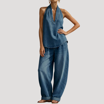 Clementine | Women's Halter Neck Two Piece Set