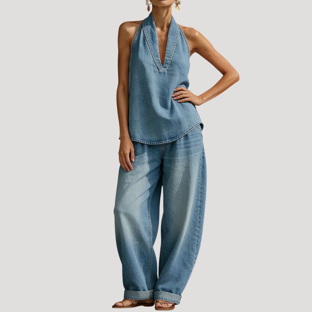 Clementine | Women's Halter Neck Two Piece Set