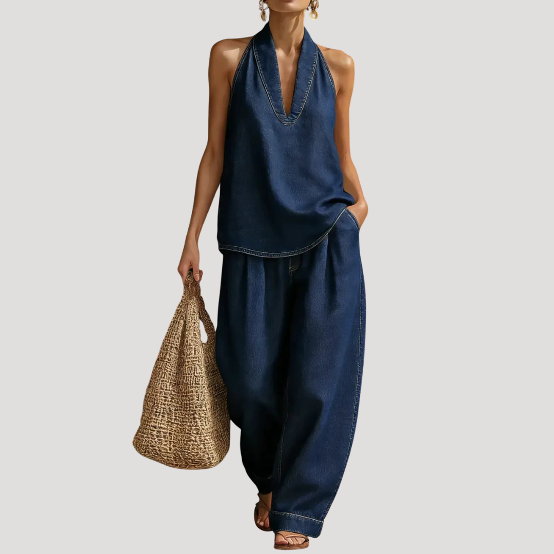 Clementine | Women's Halter Neck Two Piece Set