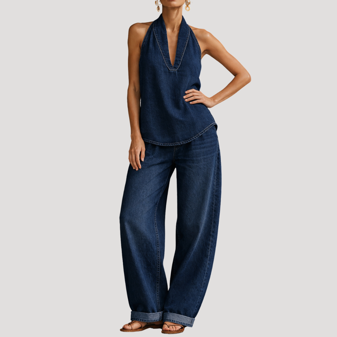Clementine | Women's Halter Neck Two Piece Set