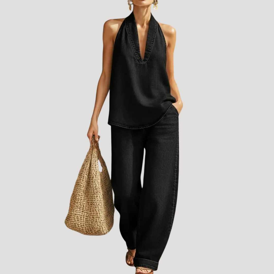 Clementine | Women's Halter Neck Two Piece Set
