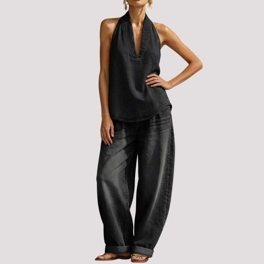 Clementine | Women's Halter Neck Two Piece Set