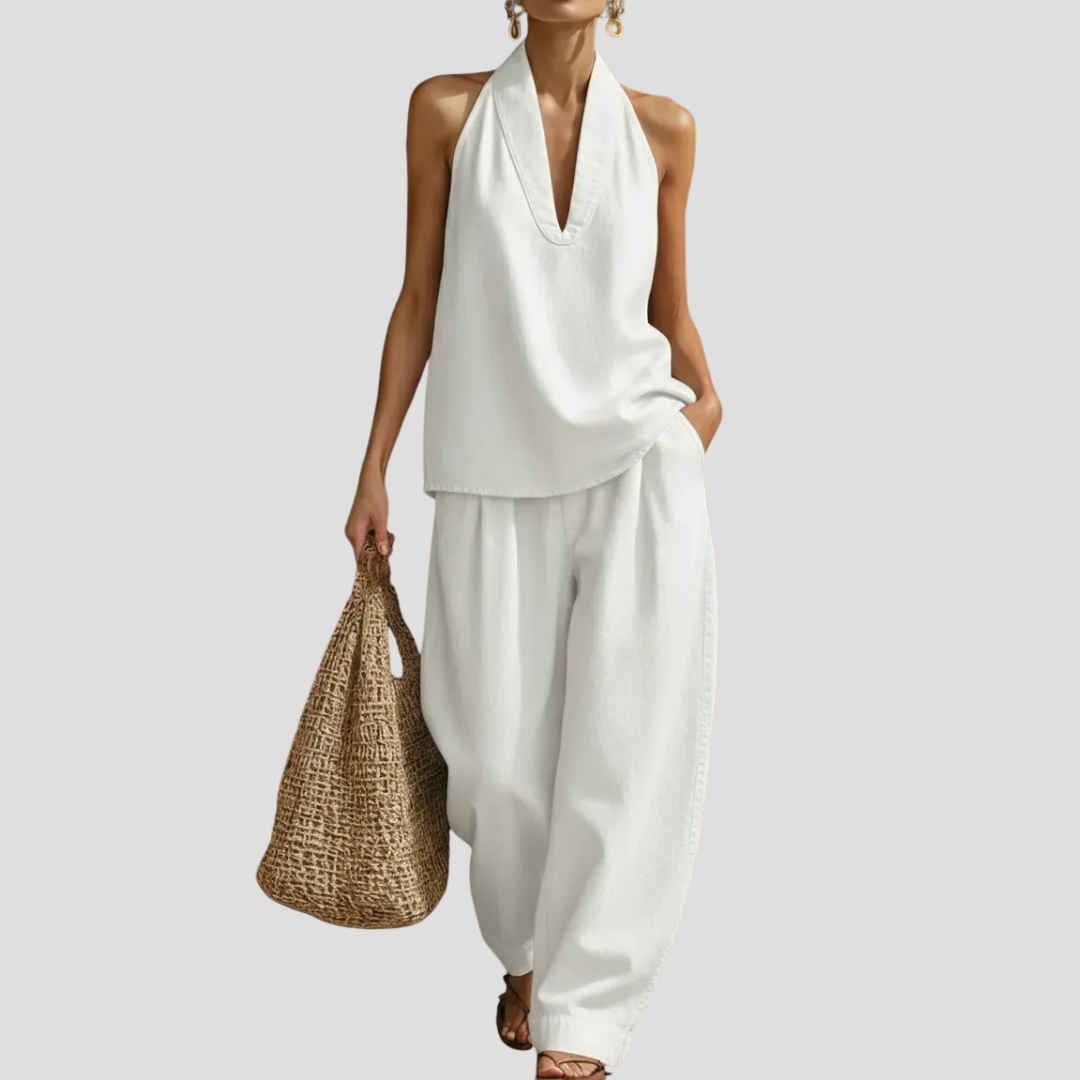 Clementine | Women's Halter Neck Two Piece Set