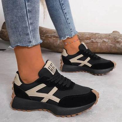 Reeve | Women's Retro Runner Sneakers Lace-Up Casual Athletic Shoes