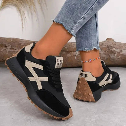 Reeve | Women's Retro Runner Sneakers Lace-Up Casual Athletic Shoes