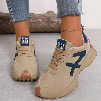 Reeve | Women's Retro Runner Sneakers Lace-Up Casual Athletic Shoes