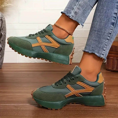 Reeve | Women's Retro Runner Sneakers Lace-Up Casual Athletic Shoes