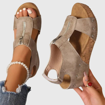 Cordula | Women's Orthopedic Zipper Sandal