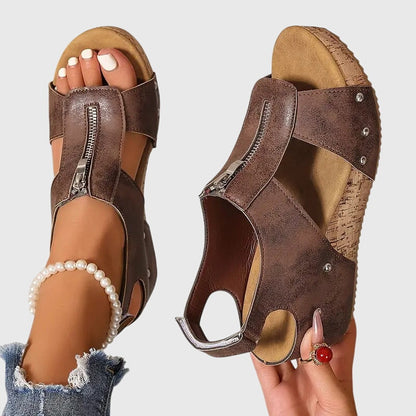 Cordula | Women's Orthopedic Zipper Sandal