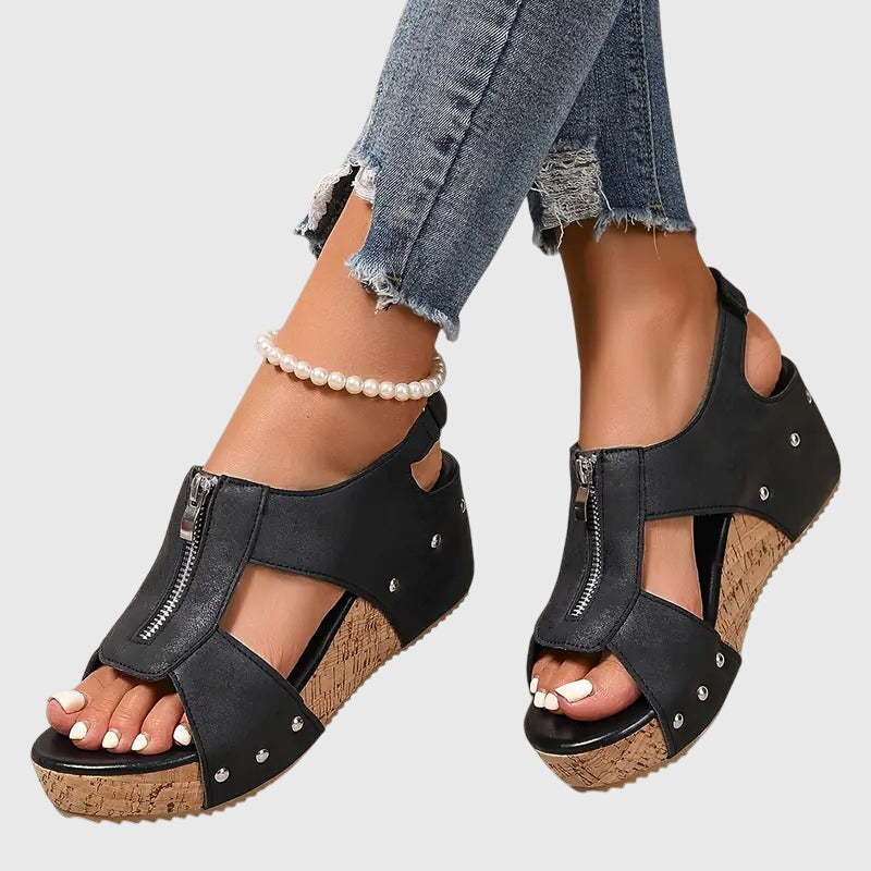 Cordula | Women's Orthopedic Zipper Sandal