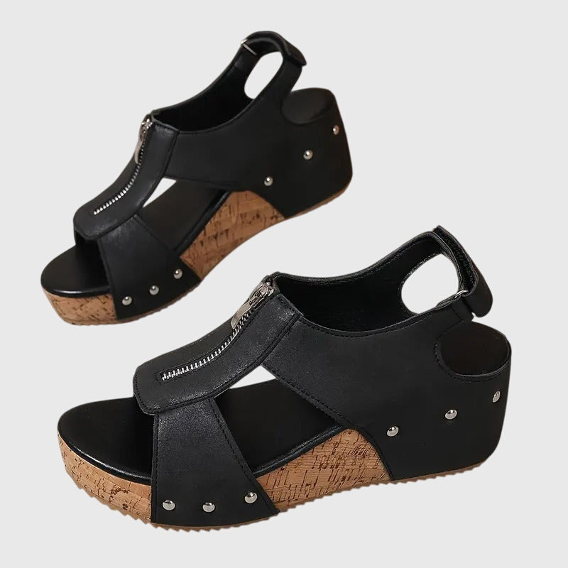 Cordula | Women's Orthopedic Zipper Sandal