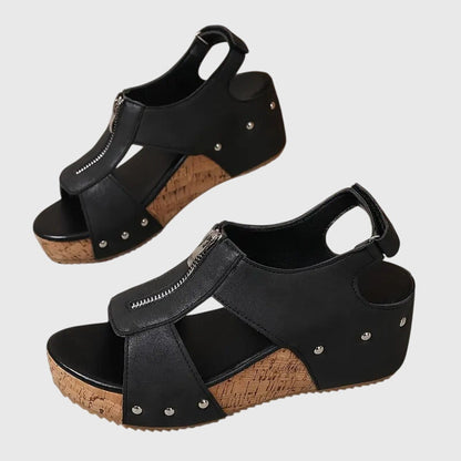 Cordula | Women's Orthopedic Zipper Sandal