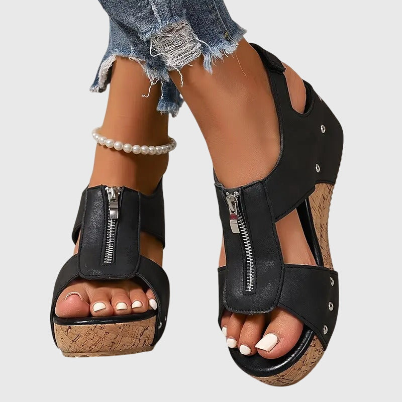 Cordula | Women's Orthopedic Zipper Sandal