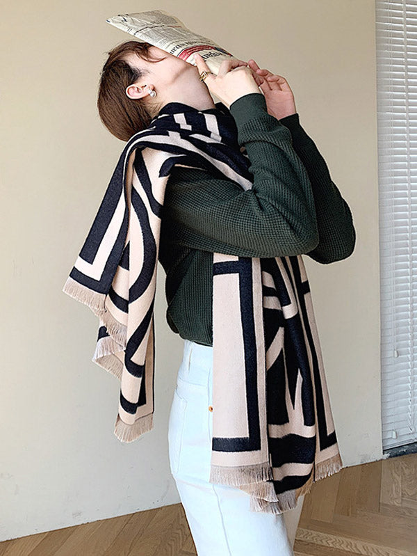 Imitation Cashmere Double-Sided Shawl