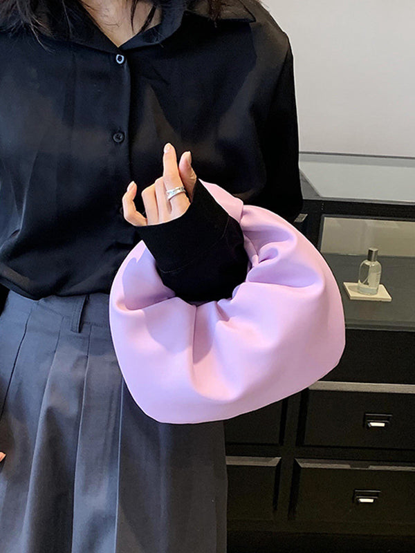 Bowknot Plissee Einfarbig Handtaschen Zubehör 