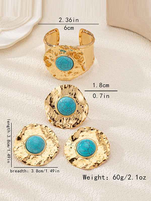 Flower Shape Bracelet Accessories Drop Earrings Rings Accessories