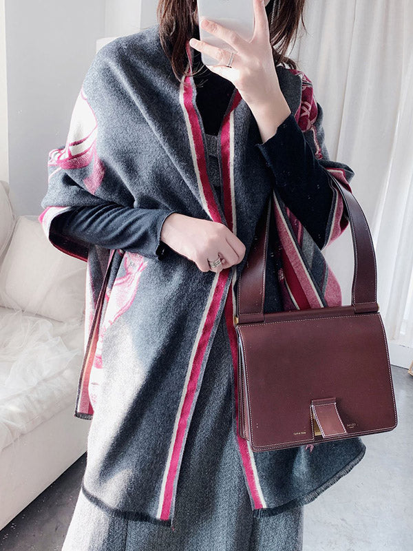 Châle et écharpe originaux à imprimé dessin animé 