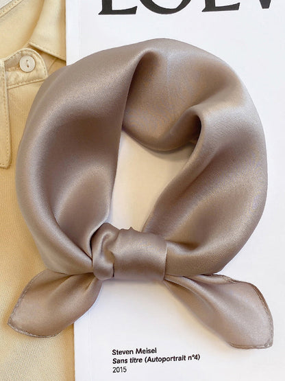 Châle et écharpe décontractés de couleur unie 