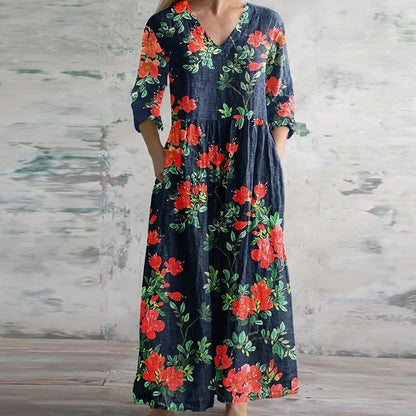 Kristen™ | Elegant Retro Maxi Dress