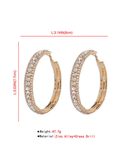 Rhinestone Ear-Ring Earrings Accessories